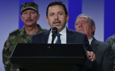 Ceballos hizo así referencia al ataque ejecutado en enero contra la Escuela de Cadetes General Santander en enero, cuya autoría fue reclamada por el ELN. Archivo Colprensa