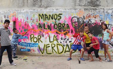 Los tres murales fueron puestos en el barrio El Rodeo, la Universidad Francisco de Paula Santander y la Avenida los Libertadores. Cortesía