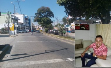 El hecho en el que resultó muerto Kevin Danilo Rojas Rubio se registró en la avenida Francisco Fernández de Contreras. Cortesía