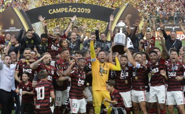 El Flamengo logró la clasificación a este certamen al haber vencido sorprendentemente al River Plate en la final de la Copa Libertadores. Archivo