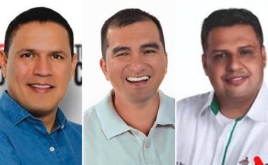 Jorge Acevedo Peñaloza (Estatuto de la oposición), Edison Contreras Rodríguez (Todos por Cúcuta) y Edwin Duarte Gómez (AICO). Archivo