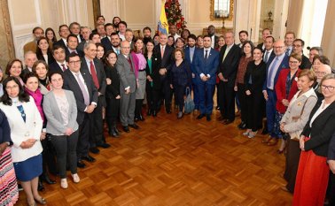 El presidente Duque firmó ayer en Bogotá la adhesión de Colombia al Acuerdo de Escazú. Colprensa