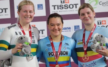 La ciclista colombiana fue la dueña del oro, superando a la local Stephanie Morton y a la belga Nicky Degrendele en el velódromo Ana Meares de Brisbane, en Australia.
Fedeciclismo