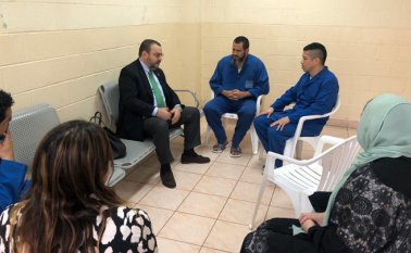 Los colombianos Juan Pablo Iragorri, Francisco Javier Vergara, Yesid Mejía Herrera y Martha Yanira Castellanos volverán a casa. Defensoría del Pueblo