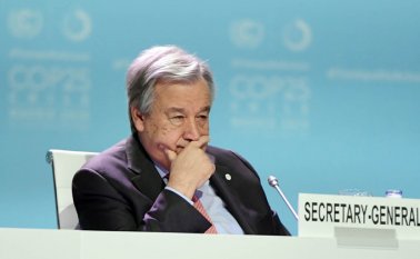 Antonio Guterres, secretario general de la ONU, dijo que los países desarrollados deben apoyar no solo financieramente a los países emergentes que reciben la mayor parte de los refugiados e inmigrantes del mundo.
 AFP