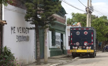 Algunos pobladores de los barrios Nuevo y Viejo Escobal tienen a la venta sus casas, por cuenta de las balaceras y la situación en la frontera. Archivo