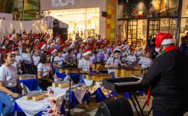 El grupo ‘Melodías sin frontera’ se ha presentado en centros comerciales de Cúcuta, en parroquias, en colegios y en parques del área metropolitana. Cortesía