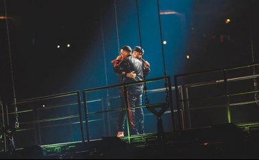 Nicky Jam fue invitado por Daddy Yankee a la serie de doce conciertos que el artista boricua ofreció durante diciembre de 2019. Cortesía