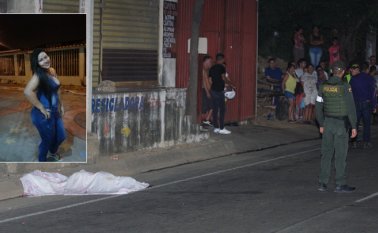 El cuerpo de Marialex Cardona fue cubierto por una sábana. Luego, miembros de la Brigada Interinstitucional contra Homicidios (Brinho) levantaron el cadáver que fue trasladado a las instalaciones del Instituto de Medicina Legal, en Cúcuta. Mario Caicedo