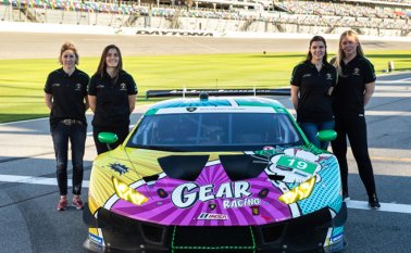 En el marco del Daytona International Speedway la colombiana conoció a sus compañeras de equipo y pudo adaptarse al vehículo: un Lamborghini Huracan GT3 19 Evo. Colprensa
