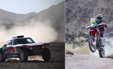 El español Carlos Sainz (Mini) sigue líder de la general, en autos. AFP