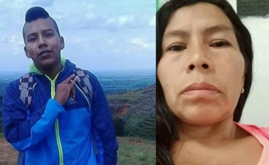 Las víctimas respondían a los nombre de Juan Pablo Dicué Guejía, de 18 años, y Amparo Guejía Mestizo, de 41. Tomada de Twitter @Proclama