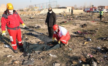 Teherán había negado durante al menos dos días la hipótesis de que el avión hubiese sido derribado por un misil. AFP