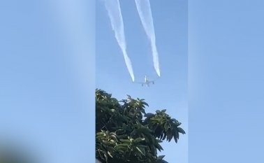 El vuelo 89 Delta iba 149 pasajeros y cubría la ruta Los Ángeles-Shanghái. Captura de video