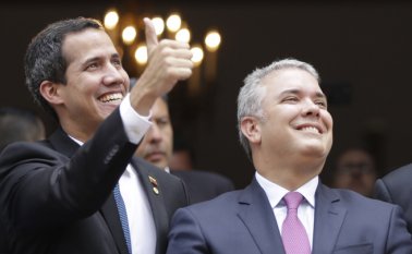 La Casa de Nariño informó que el Presidente se reunirá esta tarde con Guaidó, en la sede gubernamental y que será un encuentro de trabajo privado. Archivo