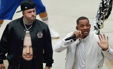 Con Will Smith cantó “Live It Up”, que fue el tema oficial del Mundial de fútbol de Rusia 2018. Tomada de internet