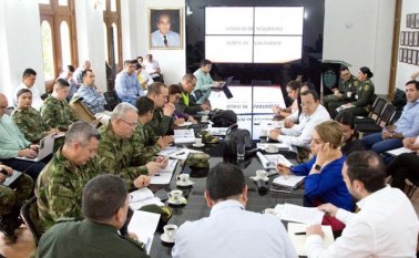 En el encuentro sobresalieron el fortalecimiento de los controles migratorios y la protección de los líderes sociales.  Cortesía