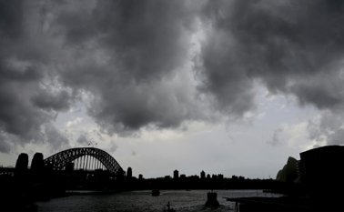 Violentas tormentas de granizo se abatieron sobre la capital.
AFP