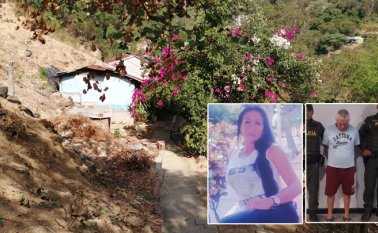 En esta casa del barrio Los Alpes ocurrió la tragedia familiar que terminó con la vida de Hilda y Orielso preso. En el camino quedaron los rastros de sangre. La Opinión