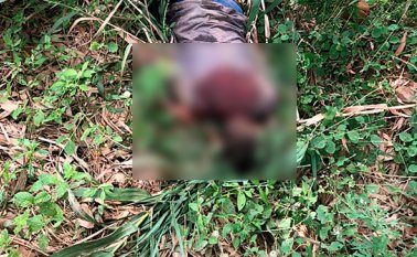 Cadáver hallado en la trocha. Cortesía