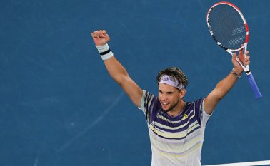 Dominic Thiem venció en semifinales al alemán Alexander Zverev con parciales de 3-6, 6-4,7-6 y 7-6. AFP