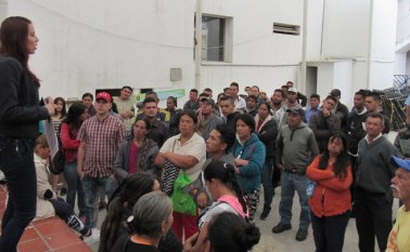 La semana pasada se dieron los primeros pasos para cumplir con medidas relacionadas con la no ocupación del espacio público en el sector de la Casa de Mercado. Roberto Ospino