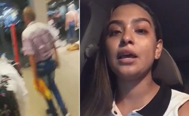 Fabiana Madrid denunció lo ocurrido en el almacén. Captura de video