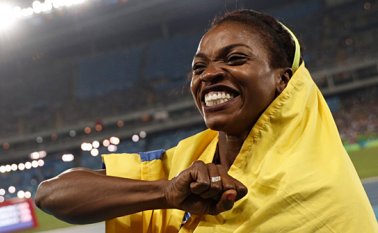 Caterine Ibargüen también logró múltiples títulos suramericanos, centroamericanos, panamericanos y en Grand Prix bajo las órdenes del entrenador cubano. Archivo