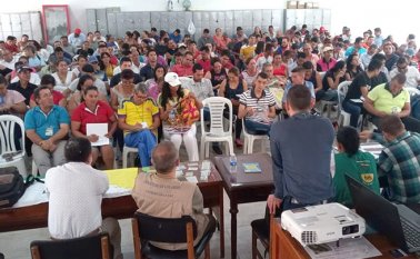 Alrededor de 230 líderes comunales de la ciudadela Juan Atalaya participaron del Encuentro Formativo de Comunales realizado en el Colegio Integrado Juan Atalaya. Cortesía