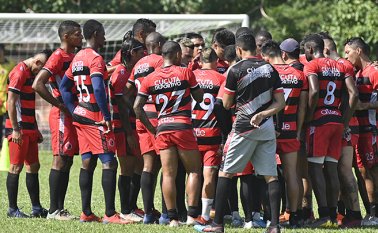 El Cúcuta Deportivo se preparó esta semana en las canchas de la Corporación Recreativa Tennis Golf Club. Juan Pablo Cohen/La Opinión