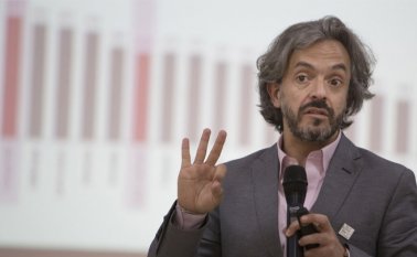 Juan Daniel Oviedo Arango, director del Dane, durante su visita a Cúcuta . Juan Pablo Cohen /Opinión