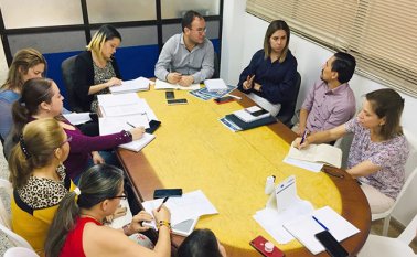 Los secretarios de Educación Municipal y Bienestar Social se reunieron con el Insor para articular acciones en pro de la población sorda de la región. Cortesía