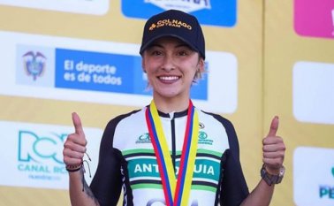 Daniela Atehortúa, de 20 años, confirma su proyección como futura ciclista de élite mundial. Fedeciclismo