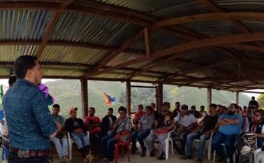 Aunque la comisión de verificación tenía previsto llegar hasta la vereda La Arenosa (Ábrego) cancelaron el viaje a petición de la comunidad que manifestó que no habían las garantías suficientes. Cortesía