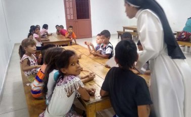 El Centro de caridad la Niña María cumple este 4 de marzo un año de funcionamiento. Jennifer Rincón La Opinión