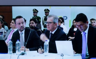 Audiencia del general retirado Mario Montoya.
Archivo Colprensa