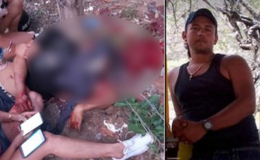 Omar Alexis Delgado Cordero, atacado a bala.  Cortesía