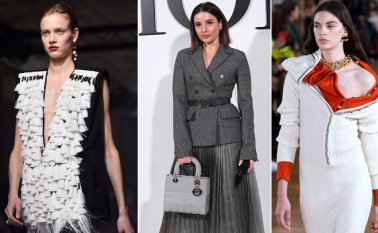 Una modelo Givenchy, Taylor Hage con Dior e Inspiración de Y/Project.
AFP