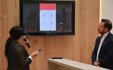 Héctor Santaella, presidente ejecutivo de la Cámara de Comercio, lideró el lanzamiento de la aplicación y la sala virtual de la entidad. Cortesía