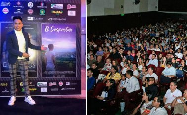 El protagonista de El Despertar, Wilmar Bermúdez Bautista, agradeció el apoyo dado por los cucuteños y habitantes de la frontera a las dos producciones audiovisuales. Cortesía - Mario Caicedo