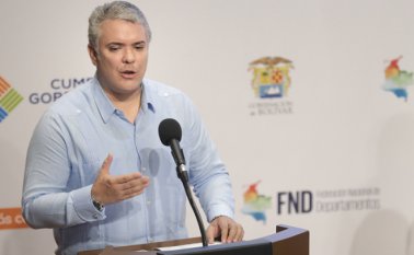 Iván Duque Márquez, presidente de la República.
 Colprensa