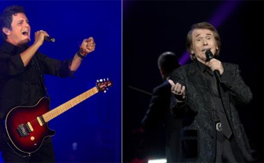 Alejandro Sanz y Raphael se presentan en el Movistar Arena de Bogotá. Colprensa