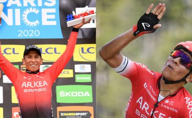 El ciclista colombiano Nairo Quintana fue el gran protagonista de la última etapa en la París-Niza a pesar de no alcanzar el podio general. AFP