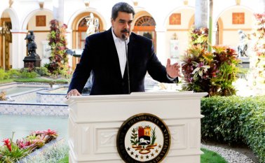 Maduro dijo inspirarse en China para afrontar la pandemia. AFP