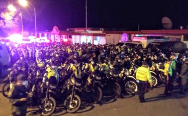 A las 5:00 de la mañana de este lunes comenzó el despliegue de los cuerpos de seguridad, con el fin de hacer cumplir la medida de cuarentena. Cortesía