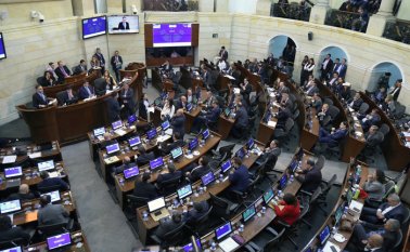 El Congreso de la República debía iniciar sesiones esta semana, pero por cuenta de la emergencia sanitaria, los presidentes de Senado y Cámara postergaron hasta mediados de abril su reanudación. Archivo