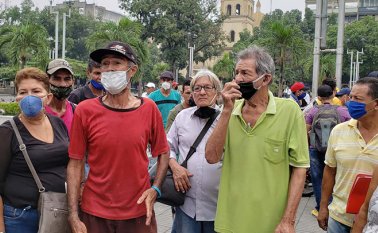 Cucuteños en la calle. Obando La Opinión