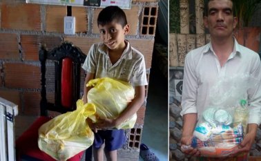 Hasta este miércoles, 398 familias se habían beneficiado de la campaña. Cortesía