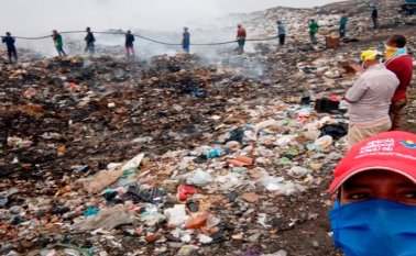 La quema de basuras en el municipio Pedro María Ureña ha generado que en Cúcuta se presente la contaminación en el aire.  Cortesía