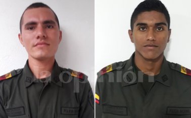 Jhon Carlos Torres Rincón y Dayan Camilo Florez Gómez, de 21 y 22 años. Cortesía